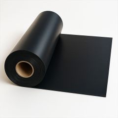 Piso Laminado Liso Preto no Metro - 3,5mm