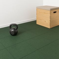 Piso Academia 50x50cm Verde Emborrachado Crossfit Antiderrapante em Placa