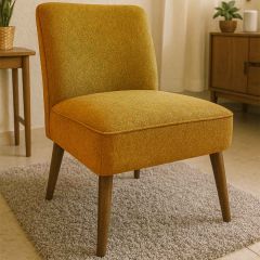 Tecido Aquarela Serena Mostarda