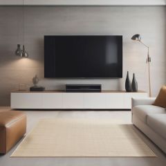 Tapete Decorativo Rústico Búzios Camburi Bege/Areia 64 - 2,50 x 3,00m