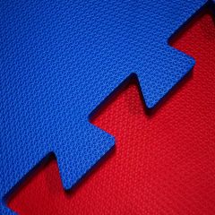 Tatame de EVA 40mm - Bicolor - (Vermelho e Azul) 1x1