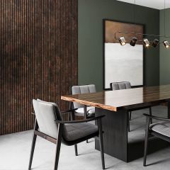 Peça de 2,5m - Painel Ripado Autocolante - Linha Urban Corten 