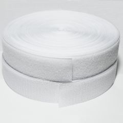 Rolo Velcro 5,0cm - Sem Adesivo - Macho e Fêmea - Branco