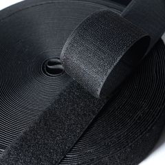 Rolo Velcro 5,0cm - Com Adesivo - Macho e Fêmea - Preto