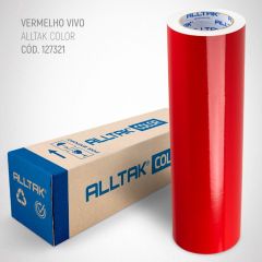 Vinil Adesivo vermelho vivo 50cm - Para Envelopamentos