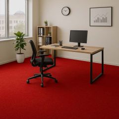 Carpete Autolour Decofix Vermelho Com Resina - Por M²