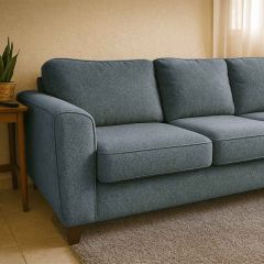 Tecido Aquarela Volpi Azul Aço