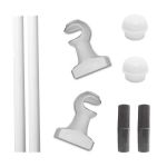 Kit simples N2 - 2,00mt - 2 suportes - Branco 