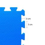 Kit 6 Tatames EVA 20mm - Azul Royal - 1x1
