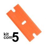 Raspador de Vidro - Metálico c/ 5 Lâminas Plásticas 