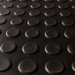 Piso Moeda Emborrachado Preto 