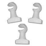 Kit simples N1 - 3,00mt com emenda - 3 suportes - Branco