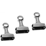 Kit simples N1 - 3,00mt com emenda - 3 suportes - Cromado