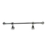 Kit simples N2 - 1,5mt - 2 suportes - Cromado