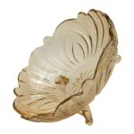 Peça de Vidro Decor p/ Mesa - 23,8 x 10,5 cm - Âmbar