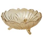 Peça de Vidro Decor p/ Mesa - 23,8 x 10,5 cm - Âmbar