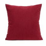 Capa de Almofada Corttex Veludo Vermelho 62 43x43cm