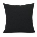 Capa de Almofada Linho Torck Arizona Preto 04 43x43cm