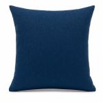 Capa de Almofada Linen Look Copertino Azul Marinho 67 43x43cm