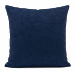 Capa de Almofada Suede Amassado Marinho 11 43x43cm