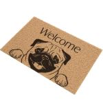 Tapete capacho Dog Welcome Pug 40cm x 60cm