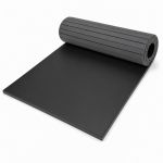 Tatame em Rolo Decofix 30mm Preto - meio aberto