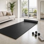 Tatame em Rolo Decofix 30mm Preto - espaço de treino em casa
