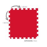 Kit 12 Tatames EVA 10mm - Laranja 1x1 