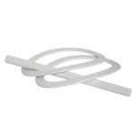 Fivela oval Branco