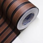 Vinil Adesivo Madeira Ripada Burgo -  1 x 120cm - Para Envelopamentos 