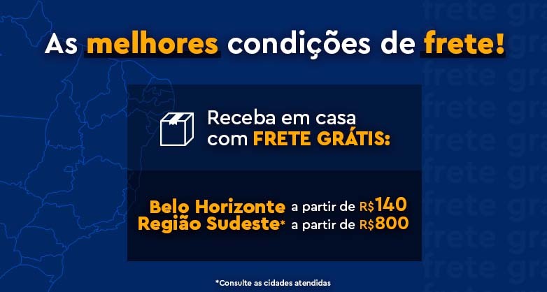 As melhores condições de frete para todo o Brasil é na JC Decor